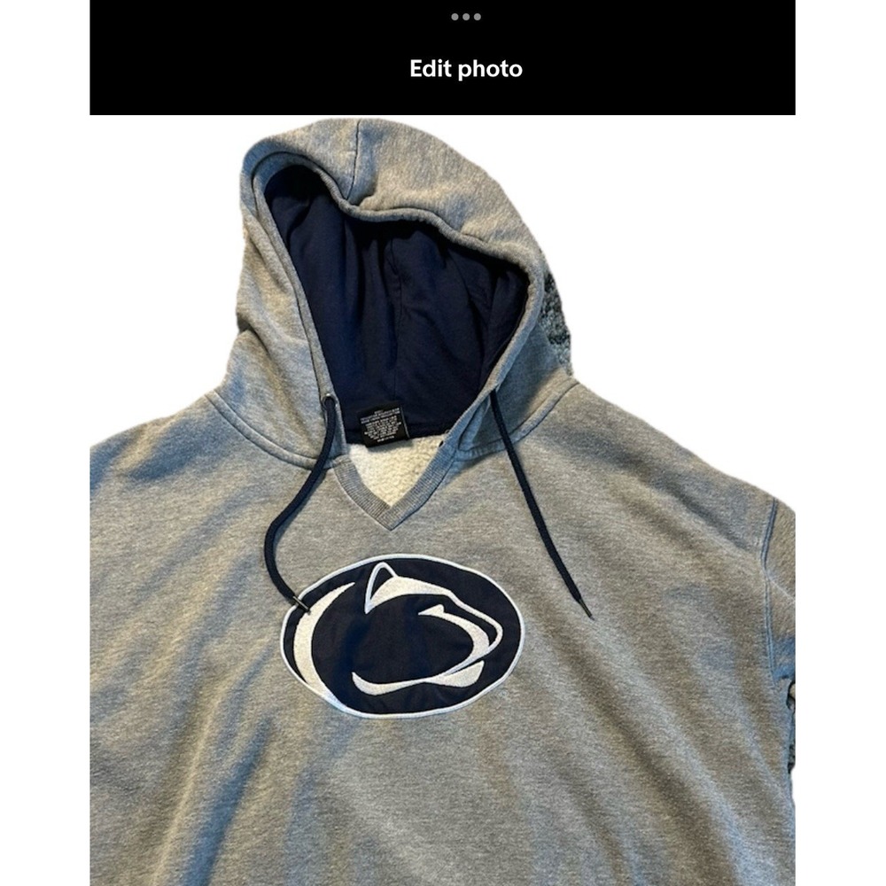 Penn State Nittany Lions Colosseum Woman's XXL Embroidered Logo Gray Pullover